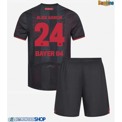Maglie da calcio Bayer Leverkusen Aleix Garcia #24 Prima Maglia Bambino 2025-26 Manica Corta + Pantaloni corti)
